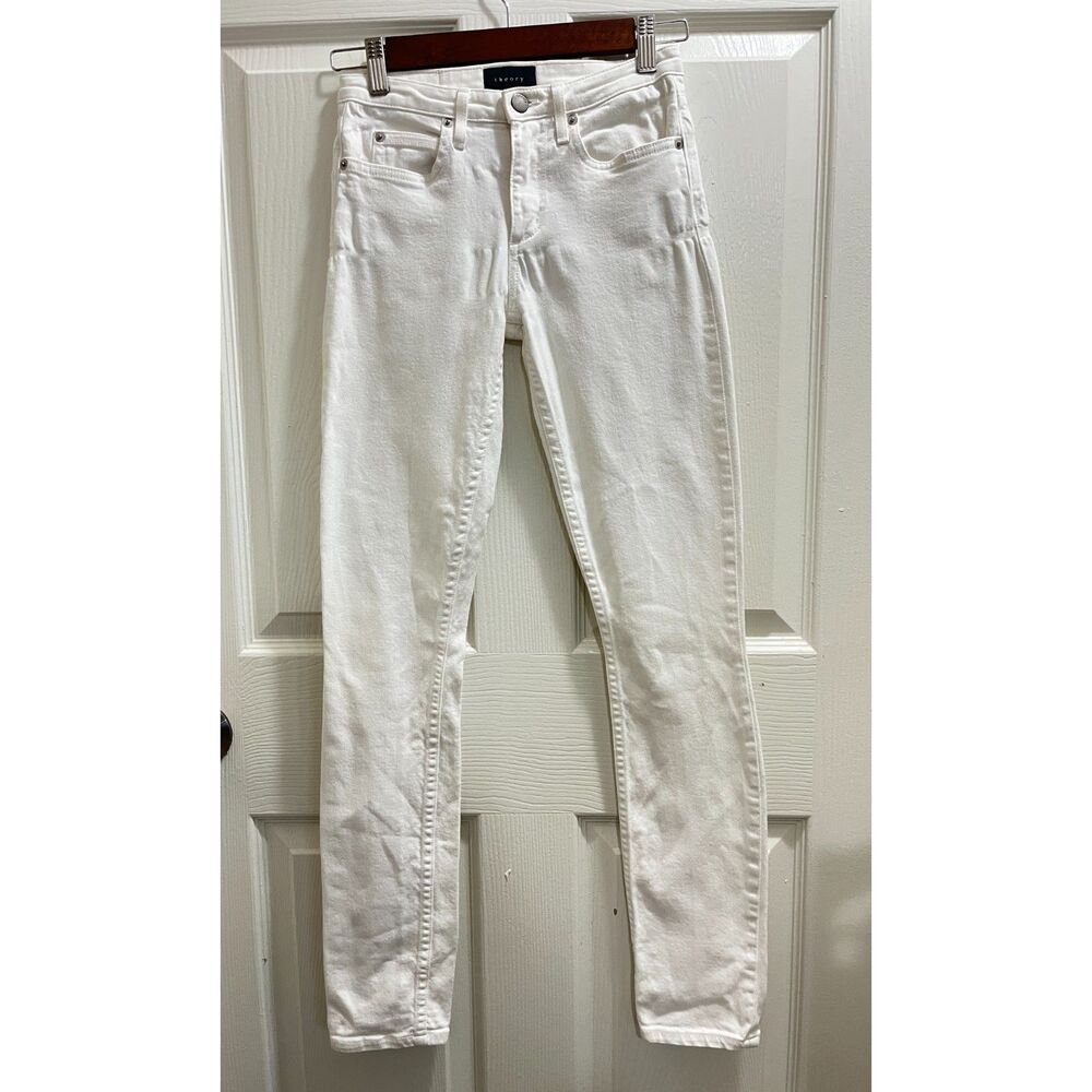 Theory White Skinny Jeans Size 24 Stretchy Women's Denim